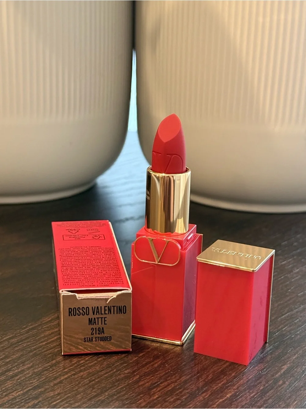 Valentino Rosso Matte Lipstick 219A Star Studded ✨  NIB